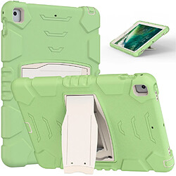 Coque en TPU + Silicone Résistant aux chutes avec béquille Vert matcha pour votre Apple iPad 9.7 pouces (2018)/(2017)/Pro 9.7 pouces (2016)/Air 2