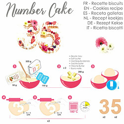 Acheter Scrapcooking Coffret Number cake