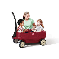 Acheter Step2 Neighborhood Wagon | Wagon Jouet | Chariot Jouet Rouge, 2 Places | Confortable et Sécuritaire avec Ceintures de Sécurité inclusent | Facile à Nettoyer et à Transporter