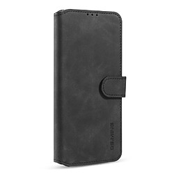 Dg.Ming Etui en PU Style rétro avec support noir pour votre Xiaomi Redmi 9T/9 Power/Note 9 4G (Qualcomm Snapdragon 662)