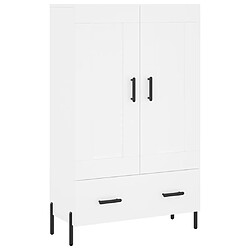 vidaXL Buffet haut blanc 69,5x31x115 cm bois d'ingénierie