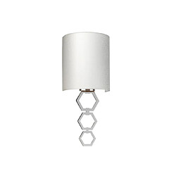 Elstead Lighting Applique murale Clark Acier,Faux Soie Chrome poli