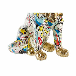 Figurine Décorative DKD Home Decor Doré Lion Résine Multicouleur Moderne (21 x 14,5 x 27 cm) (15 x 21 x 27 cm)