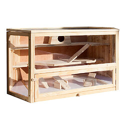 Helloshop26 Grande cage pour hamsters petits rongeurs souris rats grange abri bois 16_0002557