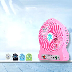 Acheter Mini Ventilateur Rechargeable Portable Refroidisseur d'Air Mini Ventilateur De Bureau Ventilateurs Portables Rechargeables De Refroidissement USB Bleu