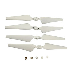 4 pièces pliant hélice prop cw ccw pour sjrc s70w hs100 quadcopter blanc