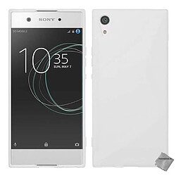 Htdmobiles Coque silicone gel fine pour Sony Xperia XA1 + film ecran - SLINE BLANC