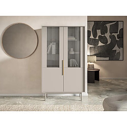 Vente-Unique Vitrine avec 2 portes - Beige - DABRIANA