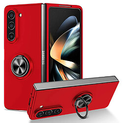 Htdmobiles Coque pour Samsung Galaxy Z Fold 5 5G - housse etui rigide bague anti choc magnetique - ROUGE