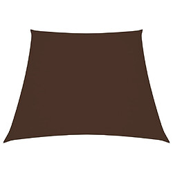 Maison Chic Voile d'ombrage | Voile de parasol | Toile d'ombrage Tissu Oxford trapèze 3/4x3 m Marron -MN53948