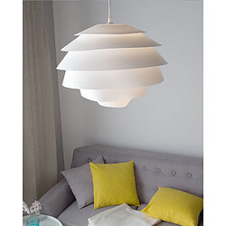 Beliani Lampe suspension CONGO Blanc