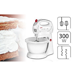 Avis Mélangeur à Pâtisserie avec Bol Rotative 2,4 L, 5 Vitesses + Turbo, 300, Blanc, MPM, MMR-17Z