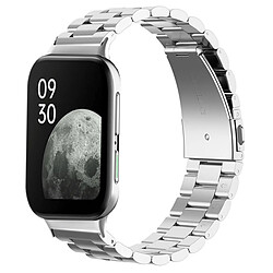 PHONECARE Bracelet en Acier Inoxydable Taille Ajustable Avec Fermoir par Clic + Outil pour Oppo Watch 2 46mm Wi-Fi - Gris