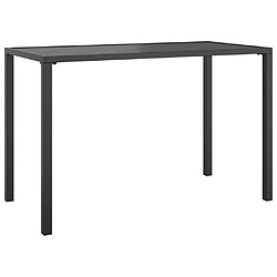 vidaXL Table à manger de jardin anthracite 110x54x70 cm acier