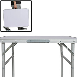 Avis Helloshop26 Table de camping jardin pique-nique aluminium pliante 75x55 cm 2008032