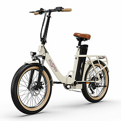 Acheter ONESPORT OT16-2 Vélo Électrique - 20" Roues 250W Moteur 48V17Ah Batterie 60KM Autonomie Frein à Disque - Blanc Cassé