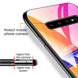 Wewoo Coque Rigide Pour Galaxy S10 + PC antichoc + TPU + étui de protection en verre rose pas cher