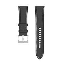 Avizar Bracelet Cuir pour Galaxy Watch 4 Watch 3 41mm Huawei Watch GT 3 GT 2 42mm Noir