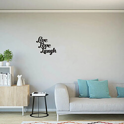 EPIKASA Décoration Murale en Métal Live Love Laugh 2