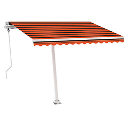 Avis Maison Chic Auvent automatique | Store banne extérieur | Marquise capteur de vent/LED 300x250 cm Orange/marron -MN58867