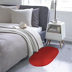 Avis Thedecofactory TAM TAM - Tapis en coton réversible effet cordage rouge 50x80