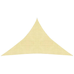 vidaXL Voile d'ombrage 160 g/m² Beige 3x3x4,2 m PEHD