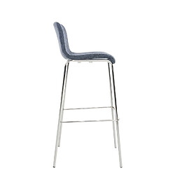 Avis Non Tabouret de bar Hoover tissu 4 pieds structure chrome