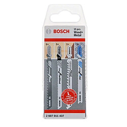 Pack de 15 lames de scie sauteuse Bosch pour bois métal