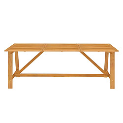 Avis vidaXL Ensemble à manger de jardin 7 pcs Bois d'acacia solide