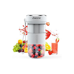 Mini blender portable Zuccie BC9702G-White BLANC