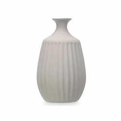 Avis Gift Decor Vase Gris Céramique 19 x 31 x 19 cm (4 Unités) Rayures