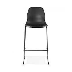 Kokoon Design Tabouret de bar design ZIGGY BLACK 52x51,5x111 cm