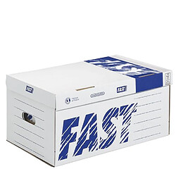 Caisse archive Fast kraft blanc - Lot de 10