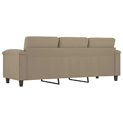 Maison Chic Canapé à 3 places,Canapé droit,Sofa de Salon,Banquette Taupe 180 cm Tissu microfibre -GKD324276 pas cher