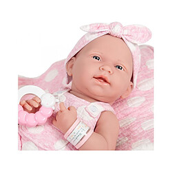 Berenguer - All-Vinyl La Newborn Doll in Pink Onesie/Dinosaur Theme. REAL GIRL!