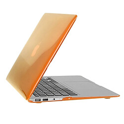 Wewoo Housse Étui Orange pour Macbook Air 11,6 pouces Chapeau-Prince 3 en 1 Crystal Hard Shell En Plastique Boîtier de Protection avec Clavier Guard & Port Dust Plug