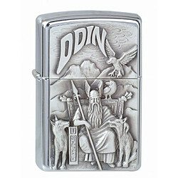 Zippo briquet, Viking Odin, 3-D Emblème, Chromé