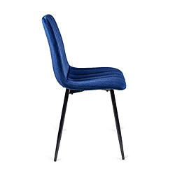 Avis Vivaldi Chaise IBIS Bleu Marine Velours