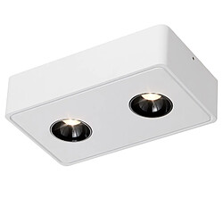 NETTLIFE 2 Spots de plafond Ekig blanc chaud 11W en saillie petits pour cuisine couloir chambre salle à manger