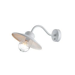 Elstead Lighting Applique murale extérieur Klampenborg Verre transparent,acier inoxydable 304 Blanc