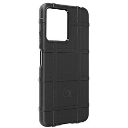 Avizar Coque pour Xiaomi Redmi Note 12 5G et Note 12 4G Antichoc Relief Texturé Noir