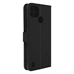 Avizar Étui Realme C21Y et C25Y Vintage Porte-carte Fonction Support noir