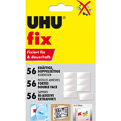 UHU Pastilles adhésives fix, double face, blanc, colle ()