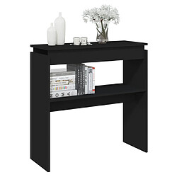 Avis Maison Chic Table console | Meuble d'entrée | Table d'appoint Noir 80x30x80 cm Aggloméré -GKD49833