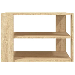 Avis vidaXL Table basse chêne sonoma 59,5x59,5x40 cm bois d'ingénierie