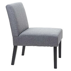 Acheter Mendler 6x chaise de salle à manger HWC-F61, fauteuil lounge, tissu/textil ~ gris foncé