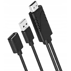 GUPBOO Clone d'adaptateur USB 2.0 femelle vers HDMI mâle,JL1732