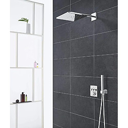 GROHE Set douche de tête bras 2 jets Rainshower 310 SmartActive Cube 26479000, Chrome, 400 mm pas cher