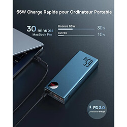 SANAG Batterie Externe, Power Bank 65W 20000Mah Powerbank Usb C, Pd 3.0 Qc 4.0 Input & Output Chargeur Rapide Portable Avec Écran Led Pour Macbook, Laptop, Iphone 15 14, Ipad, Steam Deck, Switch