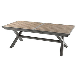 Avis Table Axiome extensible 10p effet bois honey et praline Hespéride - Naturel